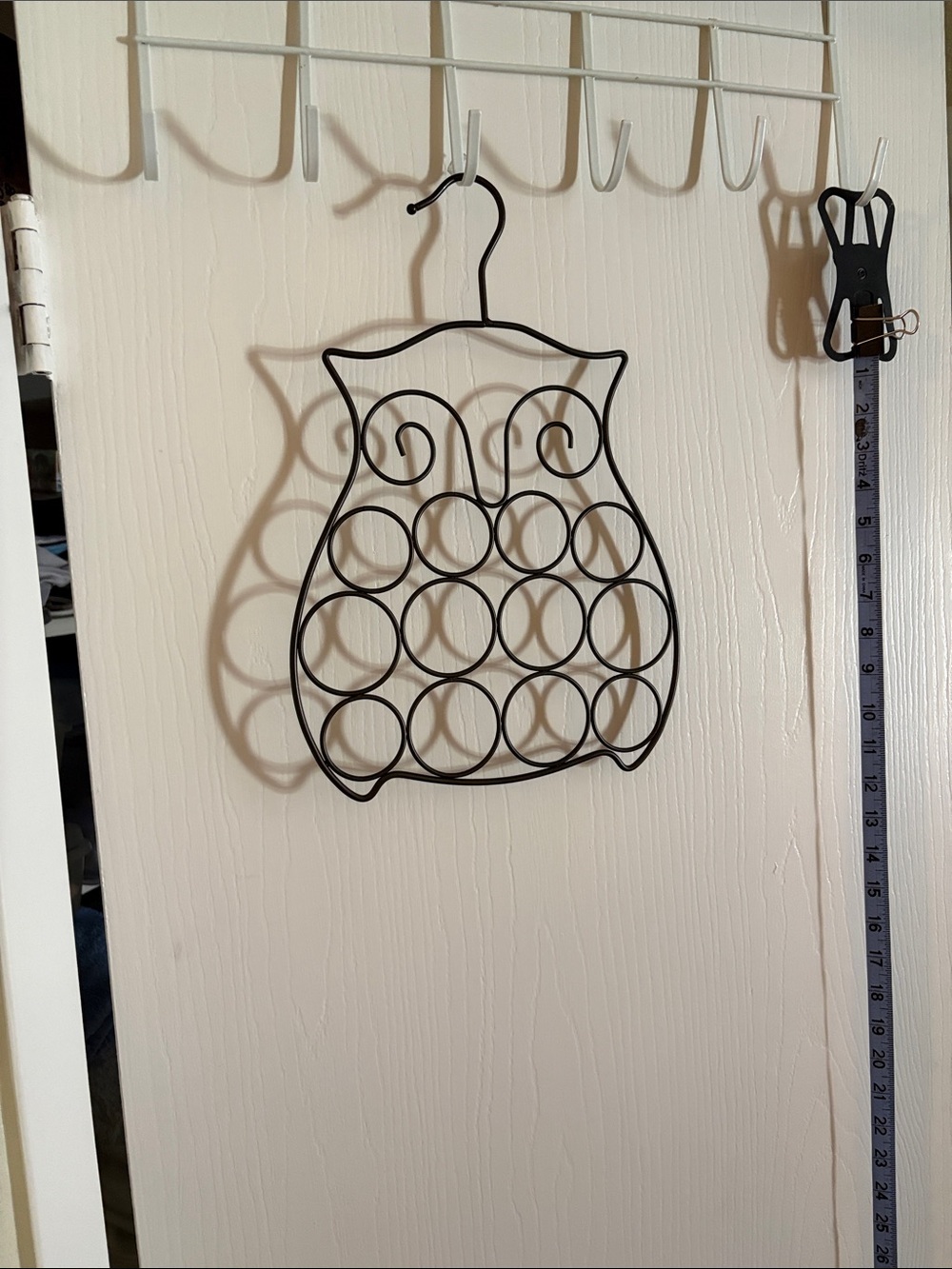 Black Owl Wire Wall Hook Organizer - Unbranded